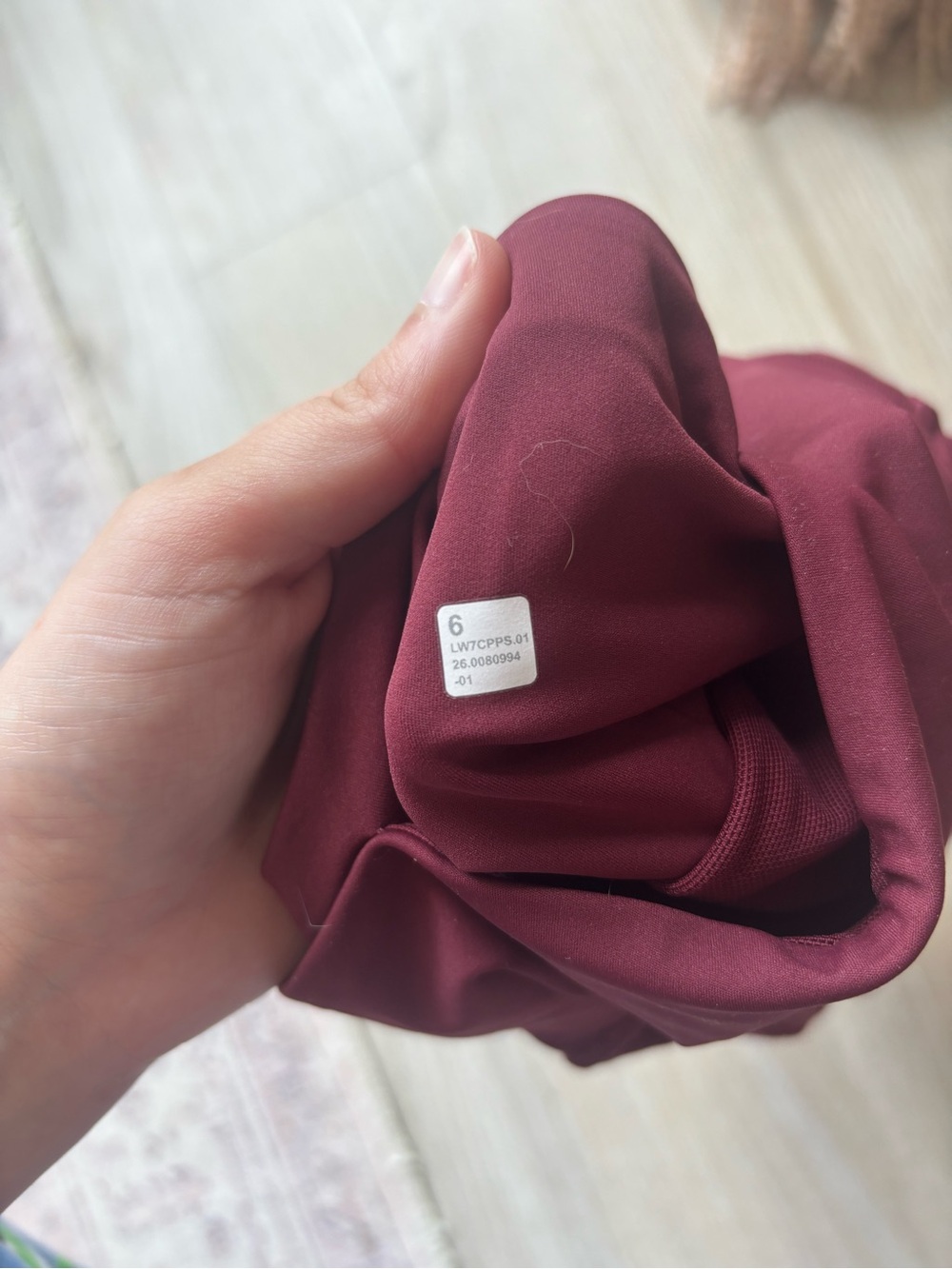 Lululemon Burgundy Bay fast and free 6inch Women’s Athletic Shorts - Picture 4 of 4